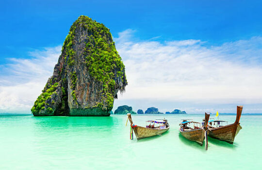 Beaty limestone rock in the ocean